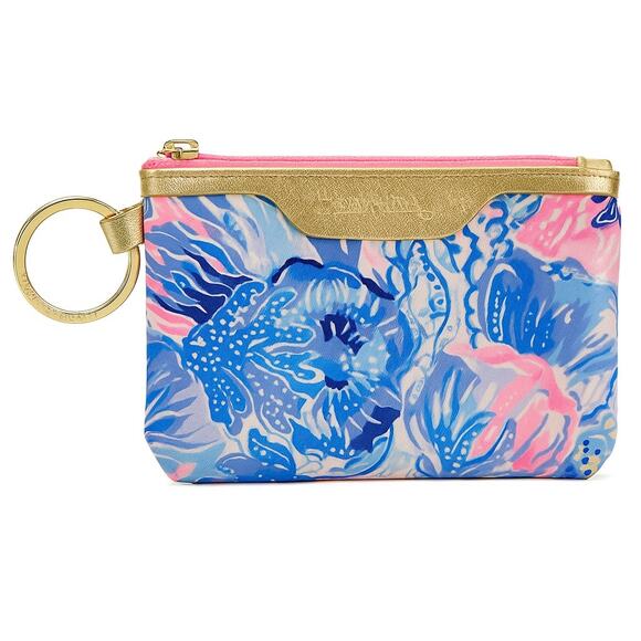 Lilly Pulitzer Multi Colored ID Coin Purse - Picture 1 of 4